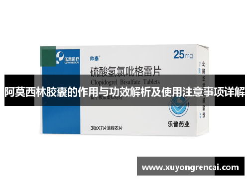 阿莫西林胶囊的作用与功效解析及使用注意事项详解